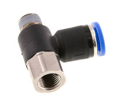 8mm x R1/8'' Elbow Messing/PA 66 Insteekfitting Buitendraad Binnendraad Draaibaar NBR [2 Stuks]