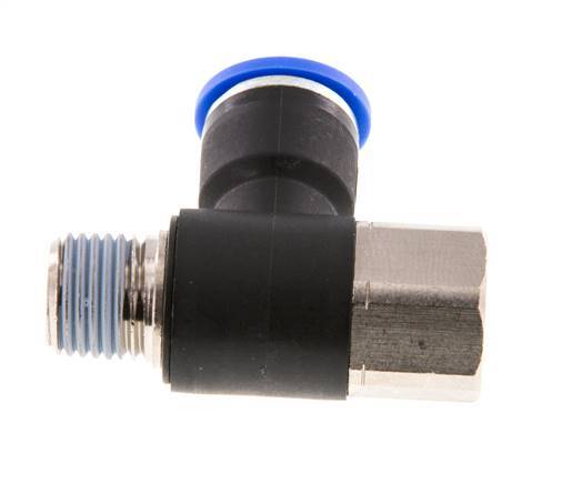 10mm x R1/4'' Elbow Messing/PA 66 Insteekfitting Buitendraad Binnendraad Draaibaar NBR