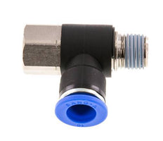 10mm x R1/4'' Elbow Messing/PA 66 Insteekfitting Buitendraad Binnendraad Draaibaar NBR