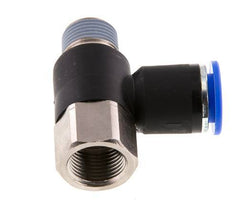 12mm x R3/8'' Elbow Messing/PA 66 Insteekfitting Buitendraad Binnendraad Draaibaar NBR