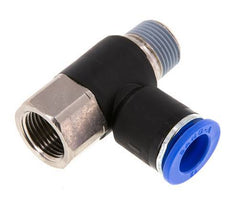 12mm x R3/8'' Elbow Messing/PA 66 Insteekfitting Buitendraad Binnendraad Draaibaar NBR