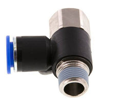 12mm x R3/8'' Elbow Messing/PA 66 Insteekfitting Buitendraad Binnendraad Draaibaar NBR