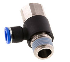 10mm x R1/2'' Elbow Messing/PA 66 Insteekfitting Buitendraad Binnendraad Draaibaar NBR