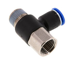 12mm x R1/2'' Elbow Messing/PA 66 Insteekfitting Buitendraad Binnendraad Draaibaar NBR