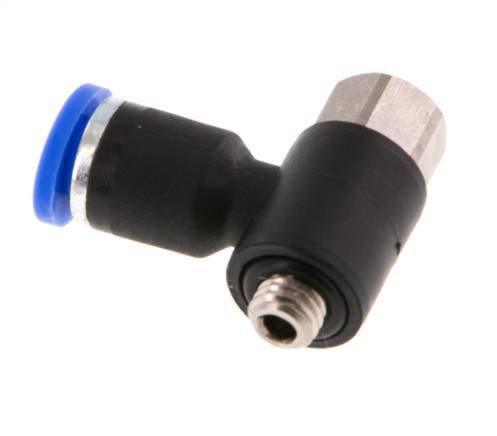 4mm x M 5 Elbow Messing/PA 66 Insteekfitting Buitendraad Binnendraad NBR [2 Stuks]