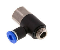 4mm x G1/8'' Elbow Messing/PA 66 Insteekfitting Buitendraad Binnendraad NBR [2 Stuks]