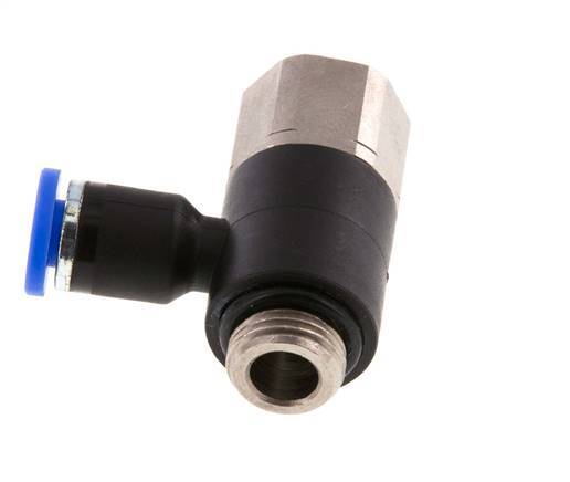 4mm x G1/8'' Elbow Messing/PA 66 Insteekfitting Buitendraad Binnendraad NBR [2 Stuks]