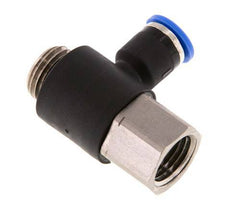 6mm x G1/4'' Elbow Messing/PA 66 Insteekfitting Buitendraad Binnendraad NBR [2 Stuks]