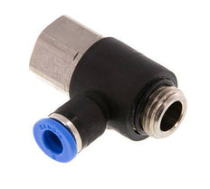 6mm x G1/4'' Elbow Messing/PA 66 Insteekfitting Buitendraad Binnendraad NBR [2 Stuks]