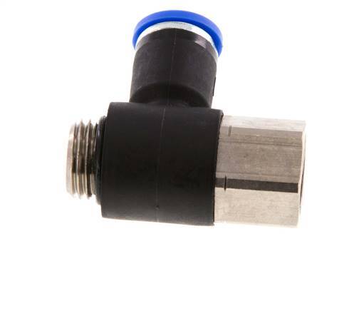 8mm x G1/4'' Elbow Messing/PA 66 Insteekfitting Buitendraad Binnendraad NBR [2 Stuks]