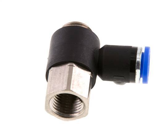 8mm x G1/4'' Elbow Messing/PA 66 Insteekfitting Buitendraad Binnendraad NBR [2 Stuks]
