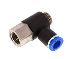 8mm x G1/4'' Elbow Messing/PA 66 Insteekfitting Buitendraad Binnendraad NBR [2 Stuks]