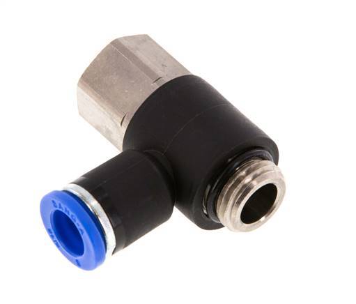 8mm x G1/4'' Elbow Messing/PA 66 Insteekfitting Buitendraad Binnendraad NBR [2 Stuks]