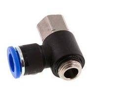 10mm x G1/4'' Elbow Messing/PA 66 Insteekfitting Buitendraad Binnendraad NBR [2 Stuks]