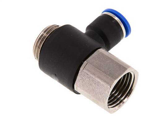 10mm x G1/2'' Elbow Messing/PA 66 Insteekfitting Buitendraad Binnendraad NBR