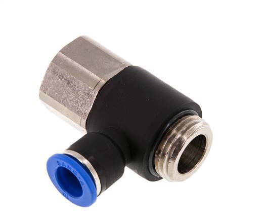 10mm x G1/2'' Elbow Messing/PA 66 Insteekfitting Buitendraad Binnendraad NBR