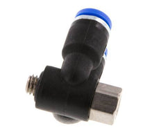 4mm x M 5 Double 90deg Elbow Messing/PA 66 Insteekfitting Buitendraad Binnendraad Draaibaar NBR [2 Stuks]