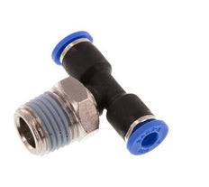 4mm x R1/4'' inline T-stuk Messing/PA 66 Insteekfitting Buitendraad Draaibaar NBR [2 Stuks]