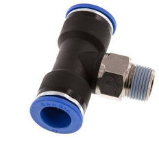 14mm x R3/8'' inline T-stuk Messing/PA 66 Insteekfitting Buitendraad Draaibaar NBR