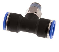 16mm x R3/8'' inline T-stuk Messing/PA 66 Insteekfitting Buitendraad Draaibaar NBR