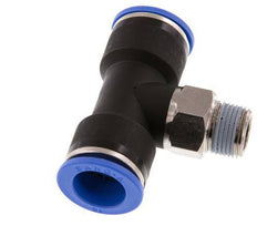 16mm x R3/8'' inline T-stuk Messing/PA 66 Insteekfitting Buitendraad Draaibaar NBR