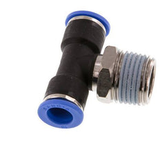 10mm x R1/2'' inline T-stuk Messing/PA 66 Insteekfitting Buitendraad Draaibaar NBR