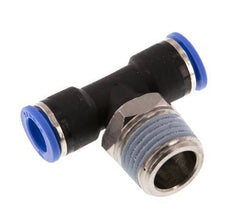10mm x R1/2'' inline T-stuk Messing/PA 66 Insteekfitting Buitendraad Draaibaar NBR
