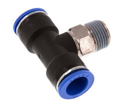 16mm x R1/2'' inline T-stuk Messing/PA 66 Insteekfitting Buitendraad Draaibaar NBR