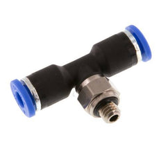 4mm x M 5 inline T-stuk Messing/PA 66 Insteekfitting Buitendraad Draaibaar NBR [2 Stuks]