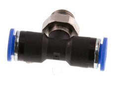 6mm x G1/8'' inline T-stuk Messing/PA 66 Insteekfitting Buitendraad Draaibaar NBR [2 Stuks]