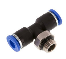 6mm x G1/8'' inline T-stuk Messing/PA 66 Insteekfitting Buitendraad Draaibaar NBR [2 Stuks]