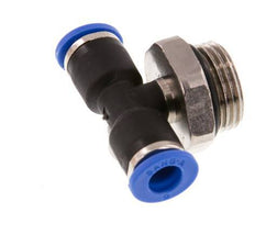 6mm x G3/8'' inline T-stuk Messing/PA 66 Insteekfitting Buitendraad Draaibaar NBR [2 Stuks]