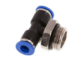 6mm x G3/8'' inline T-stuk Messing/PA 66 Insteekfitting Buitendraad Draaibaar NBR [2 Stuks]