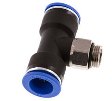 16mm x G3/8'' inline T-stuk Messing/PA 66 Insteekfitting Buitendraad Draaibaar NBR
