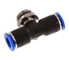 12mm x G1/2'' inline T-stuk Messing/PA 66 Insteekfitting Buitendraad Draaibaar NBR