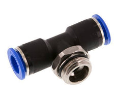 12mm x G1/2'' inline T-stuk Messing/PA 66 Insteekfitting Buitendraad Draaibaar NBR