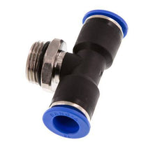 12mm x G1/2'' inline T-stuk Messing/PA 66 Insteekfitting Buitendraad Draaibaar NBR
