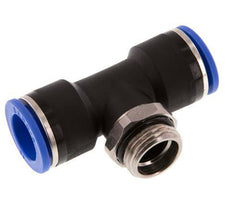 16mm x G1/2'' inline T-stuk Messing/PA 66 Insteekfitting Buitendraad Draaibaar NBR