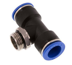 16mm x G1/2'' inline T-stuk Messing/PA 66 Insteekfitting Buitendraad Draaibaar NBR
