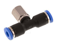 4mm x M 5 inline T-stuk Messing/PA 66 Insteekfitting Binnendraad Draaibaar NBR [2 Stuks]