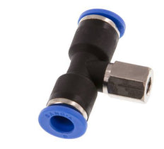 6mm x M 5 inline T-stuk Messing/PA 66 Insteekfitting Binnendraad Draaibaar NBR [2 Stuks]