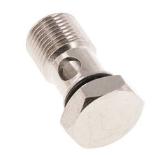 Banjobout 1-weg Vernikkeld Messing G3/8'' Buitendraad NBR [2 Stuks]