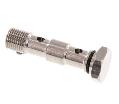 Banjobout 2-weg Vernikkeld Messing G1/8'' Buitendraad NBR [2 Stuks]