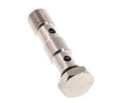 Banjobout 2-weg Vernikkeld Messing G1/8'' Buitendraad NBR [2 Stuks]