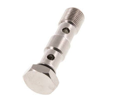 Banjobout 2-weg Vernikkeld Messing G1/8'' Buitendraad NBR [2 Stuks]