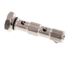 Banjobout 2-weg Vernikkeld Messing G1/8'' Buitendraad NBR [2 Stuks]