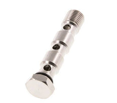 Banjobout 3-weg Vernikkeld Messing G1/4'' Buitendraad NBR