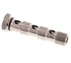 Banjobout 3-weg Vernikkeld Messing G3/8'' Buitendraad NBR