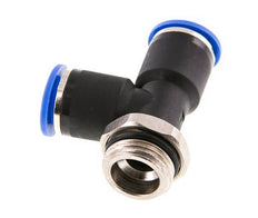 12mm x G1/2'' rechte hoek T-stuk Messing/PA 66 Insteekfitting Buitendraad Draaibaar NBR