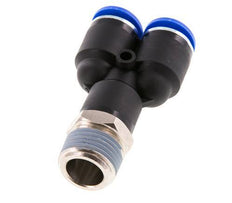 12mm x R1/2'' Y-koppeling Messing/PA 66 Insteekfitting Buitendraad Draaibaar NBR